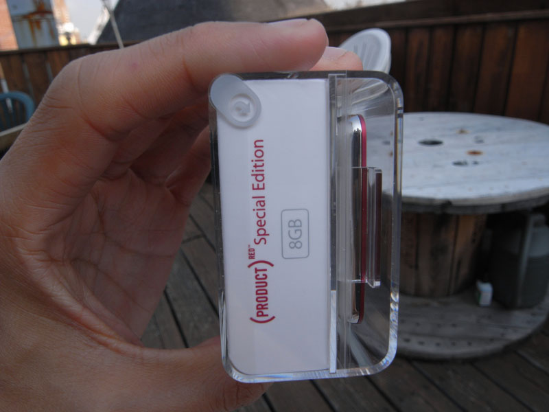 iPod Nano 3G Red Product Box Side 2